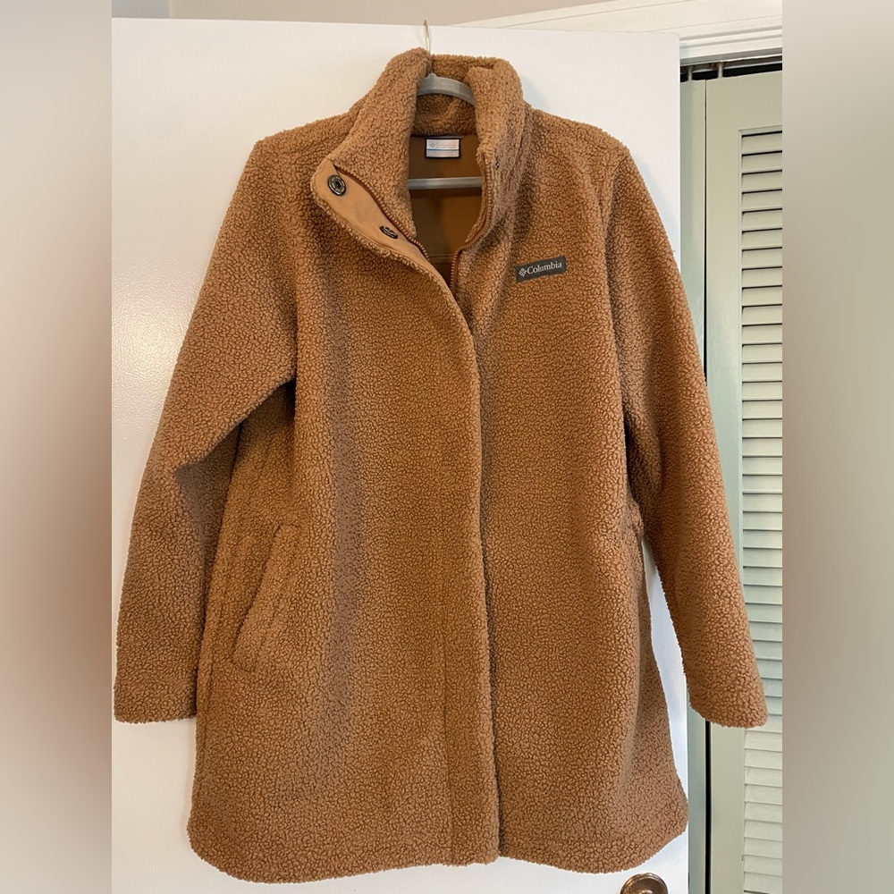 Brown teddy coat